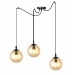 Emibig ripplamp Gigi 3, must/kuldne