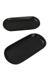 Hermia serveerimistaldrikute komplekt ST080102F956A000000MAKYK00, 26x12.2 cm, must, 2 tk.