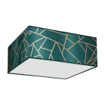 Milagro laelamp ZIGGY GREEN Kuldne / Pudeliroheline MLP7575
