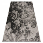 Lillemustriga lame vaip, 60x110 cm