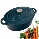 Emailitud malmpott Nois Tierra 34cm 6,5l sinine