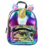 Laste seljakott liikuvate &uuml;kssarviku sarvede ja konfettiga &bdquo;Rainbow&ldquo;, 25 cm, 4,5 l