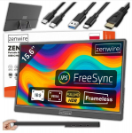 Monitor USB-C Full HD 1920x1080 IPS HDR HDMI kaasaskantav monitor 15,6-tollisele s&uuml;learvutile Zenwire M9P