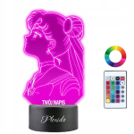 3d Led &ouml;&ouml;lamp "sailor moon" Anime &ndash; isikup&auml;rastatud kingitus