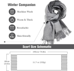 Pashmina-sall kahepoolne talvine pehme soe moodne suur paks hall L