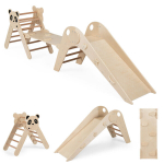 Laste Ronimiskomplekt Panda-teemaline 72,5x42x65,5 cm Looduslik Puit