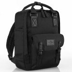 Kompaktne ergonoomiline linnaseljakott Peterson 10 tasku ja s&uuml;learvutitaskuga, must, 13 l