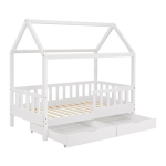 Lastevoodi Marli voodisahtliga 80x160 cm valge