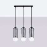 Sollux Lighting ripplamp Brina 3L, must