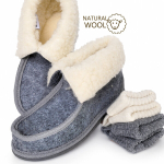 Kinkekomplekt: Nowo&reg; naiste soojad vildist lambavillaga sussid ja VCA Textil&reg; alpakavillased sokid (2 paari)