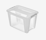 Hoiukast kaanega Prime Store, 58x39x38 cm, 56 l, l&auml;bipaistev