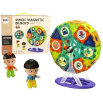 Magnetic bricks 3D Devil's Mill Carousel 71 pieces