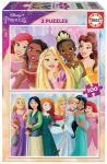 Educa - 2x100 Disney Princess 2 Puzzles Wood (80-19298)