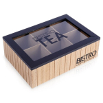 Teekonteiner bistro 24x165x 75 cm, Arbatos dėžutė BISTROT 24x16,5x7,5 cm