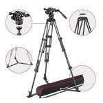 Statiiv Tripod - Manfrotto kahekordne s&uuml;sinik 608 pea kerge vastupidav must