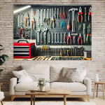 Professionaalne T&ouml;&ouml;koja Foto Taust Kangas Pickify, 212.85&times;151.89 cm