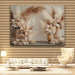 Boho stiilis lilleline seinavaip s&uuml;ndmusteks Pickify, 150*100cm/59*39.5inch