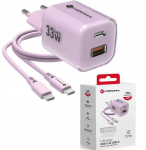 Forcell 33w Gan Iii laadija Usb-a/usb-c koos kaabliga