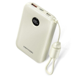 Akupank Vention 10000mAh 2 x USB-C 1x USB-A z wyswietlaczem 22.5W bezowy
