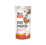 Brit Care Creamy Duo Mousse with Salmon and Tuna maius kassile 4x14g