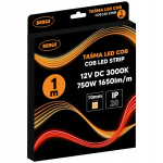 Led riba Cob 12v 1m 528 Led 15w 1650lm 3000k soe valge