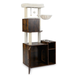 Kassiliivakasti &uuml;mbris, Kasside ronimistorn, 72x45.5x155 cm, Pruun, Sisalkraapimispost