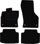 Mustad veluurmatid j&auml;rgmistele mudelitele: Volkswagen Passat B8 sedaan, universaal, Variant, Alltrack (2015-)