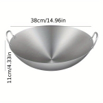 Roostevabast terasest wok-pann, 38 cm