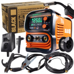 Gaasita inverter-keevitusseade, MIG/MAG, MMA, 250 A, LCD-ekraaniga, 230 V, must