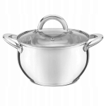 Tadar Martynika roostevabast terasest pott kaanega, 18 cm, 2.6 l, induktsioon-, gaasipliidile