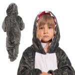 Laste pidžaama Kigurumi kost&uuml;&uuml;m hall hai 115-125 cm, 115-125 cm