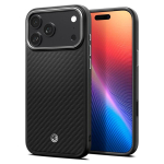 telefoni dėklas iPhone 17 Pro Max juodas MagSafe aramidas Spigen