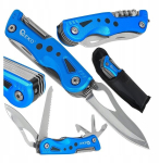 Geko Multi-tool G01904, nuga, saag, korkide avaja, puuri, fail, 3 mm, 4 mm, 5 mm lame kruvikeerajad, Phillips kruvikeeraja