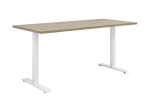 Arvutilaud Connect, 160x80x77 cm, valge/pruun