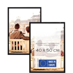 Pildiraam Plakat Diplom Seinale Puidust 2 tk 40 x 50 cm Mustad