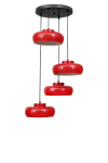 Opviq rippvalgusti 9029-4, punane/must