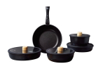 Hermia pottide ja pannide komplekt Hona Xl - Black, must, 14 tk.