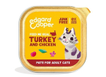 Edgard Cooper t&auml;iskasvanud kassidele kalkuni ja kanaga, 85g