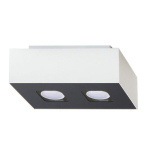 Sollux Lighting laelamp Mono 2, valge/must