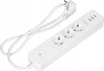 Nutikas pikendusjuhe Orno 1,8m, 3 pistikupesa, 2xusb+usb-c, Wifi