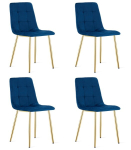 4-osaline s&ouml;&ouml;gitoa toolide komplekt Kara, sinine/kuldne
