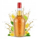 Klaaspudel Gloria 500ml korgiga, 0,5l