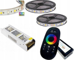 Led riba 10m Rgb+nw 5050 60 Led/m, kontroller, toiteplokk