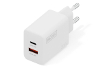 Digitus DA-10301 USB laadija 30 W 1x USB-A, 1x USB-C&reg; valge
