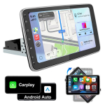 10.1-Tolline 1 DIN Autoradio koos Carplay Junsun GPS WIFI BT SWC