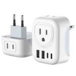 Reisiadapter SL-513C, universaalne, mitmikpistik, kompaktne
