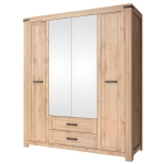 Riidekapp peegliga Mortiz 4D2S, pruun