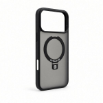 Evelatus Apple iPhone 18 Pro Shield Case With MagSafe & Stand Matte Ring Black