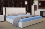 Eurofirany satiinpuuvillast kummiga voodilina PRZS-20, 90x200 cm, sinine