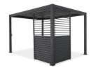 Reguleeritav ribipaneel paviljonile Pergola Premium 3 m, tumehall